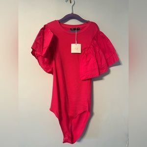 Hot Pink Zara Cotton Body Suit